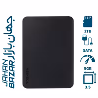 هارد اکسترنال توشیبا 2 ترابایت Canvio Basics