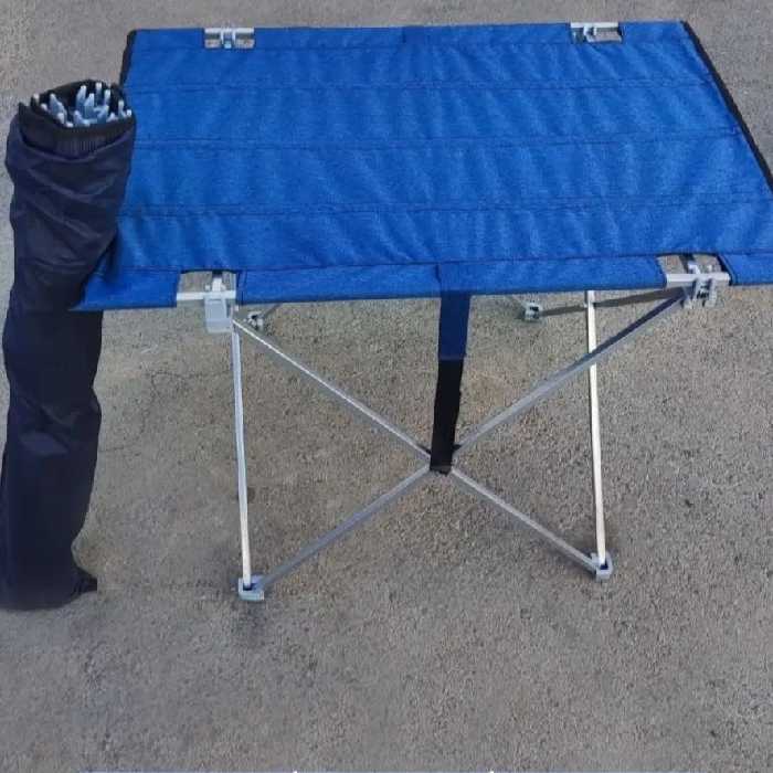 میز اسان بازشو مسافرتی استراکچر سایا  با قطعات نشکن و اسکلت فلزی محکم و  پارچه قابل شستشو