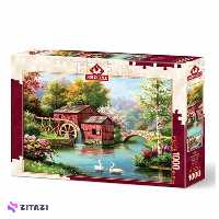 پازل 1000 تکه آرت پازل طرح The old red mill كد 5188