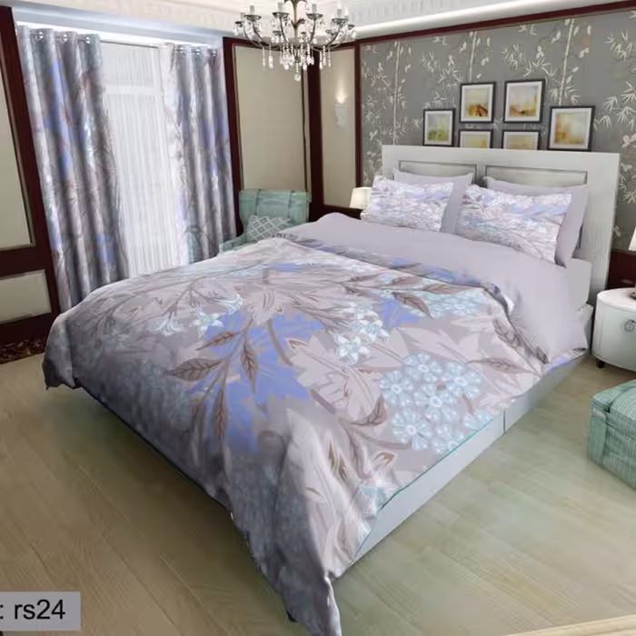 سرویس روتختی 2 نفره تنسل چاپی برندترک لند(Turk Land) rs 24