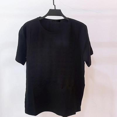 تیشرت XXL نخپنبه سوپر ساده مشکی