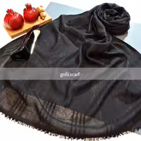 شال نخ  لمه طلائی ارسال رایگان ایستایی عالی عرض 80 سانت و طول دومتر مناسب برای بهارو تابستان