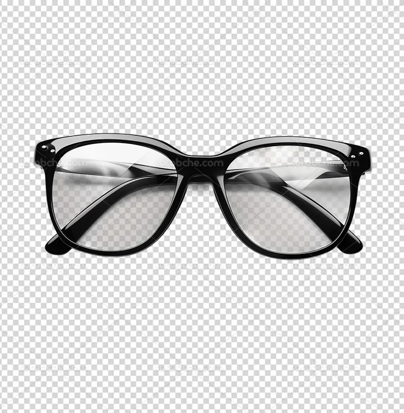 عکس PNG عینک طبی مشکی | گرافیک با طعم تربچه