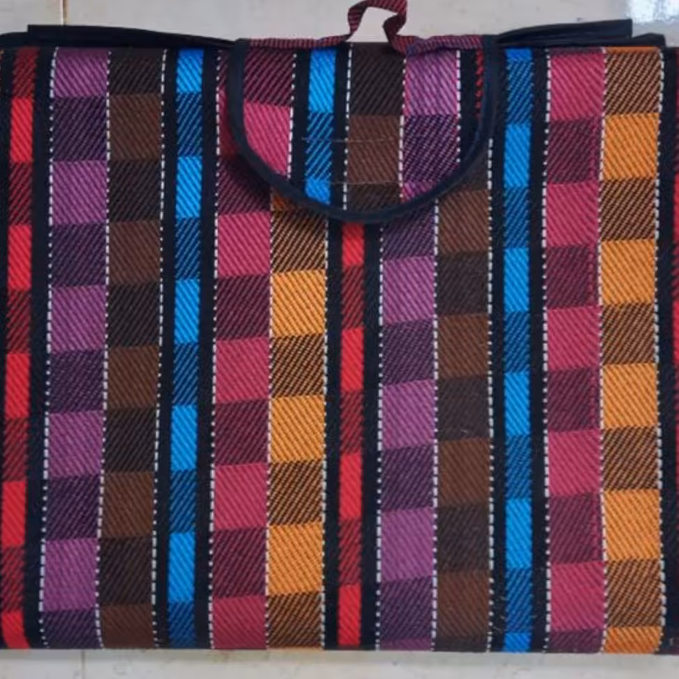 زیرانداز   مسافرتی   زیر انداز  هشت نفره جاجیم دسته دار چسبی سایز 260.185