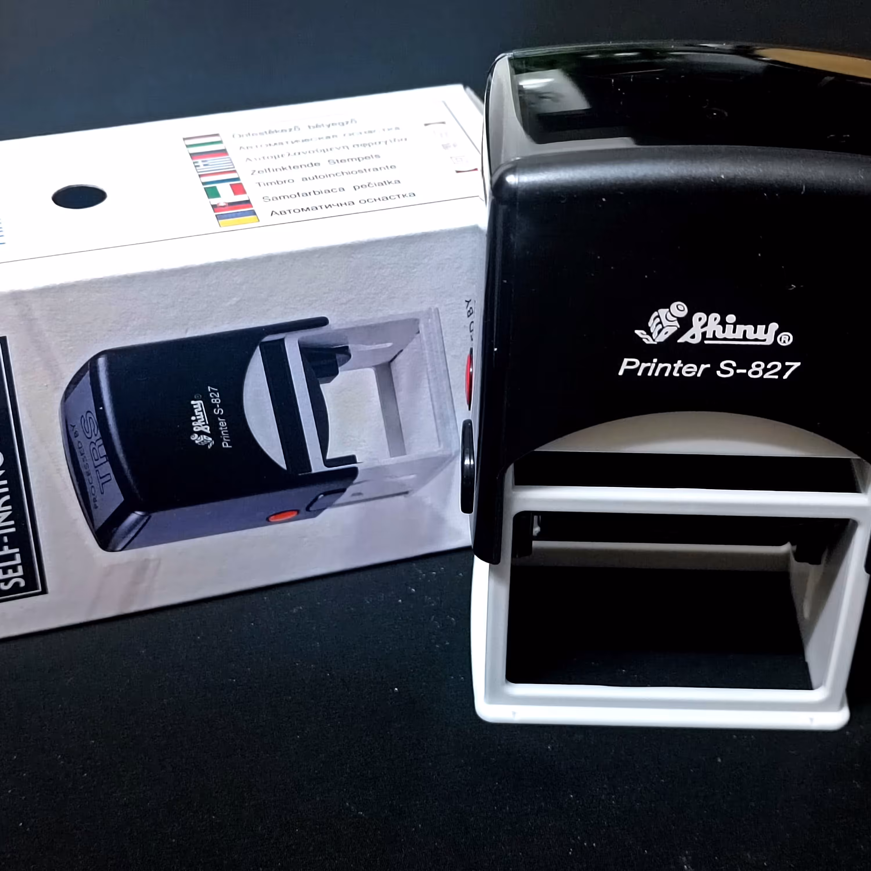 مهر ژلاتینی اتوماتیک  تاریخ زن مستطیل  شاینیD s827قیمت تمام مهر ها همراه ساخت ژلاتین