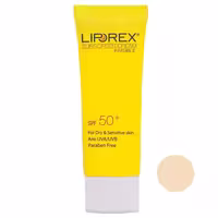 کرم ضد آفتاب رنگی پوست خشک و حساس لیپورکس (Liporex) حجم 40mL
