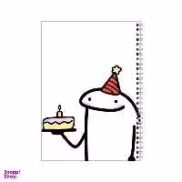 دفتر مشق 100 برگ بامبیلیپ طرح کیک تولد میقولی کد 3844449