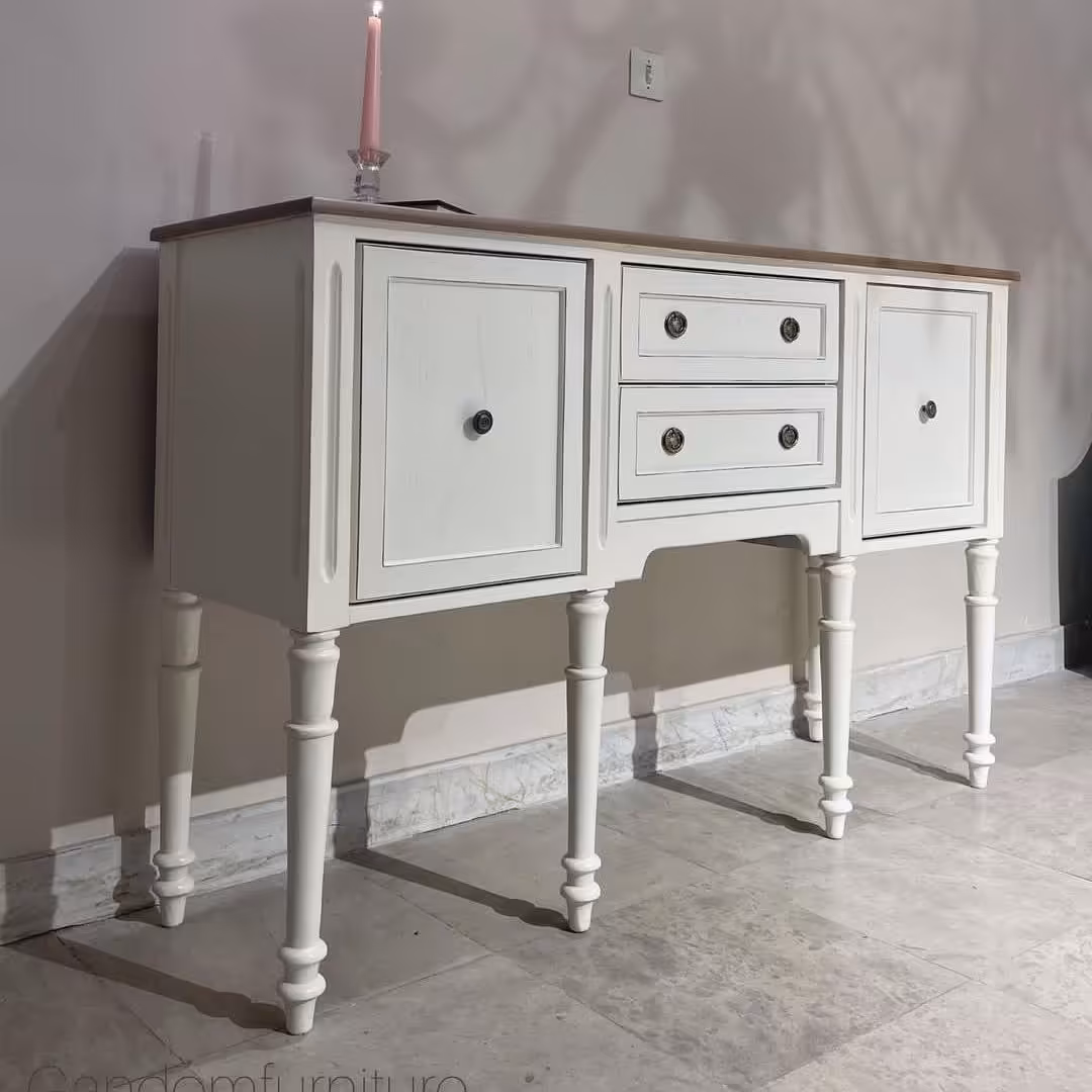 کنسول  تلفیقی چوب و ام دی اف در رنگهای متنوع 