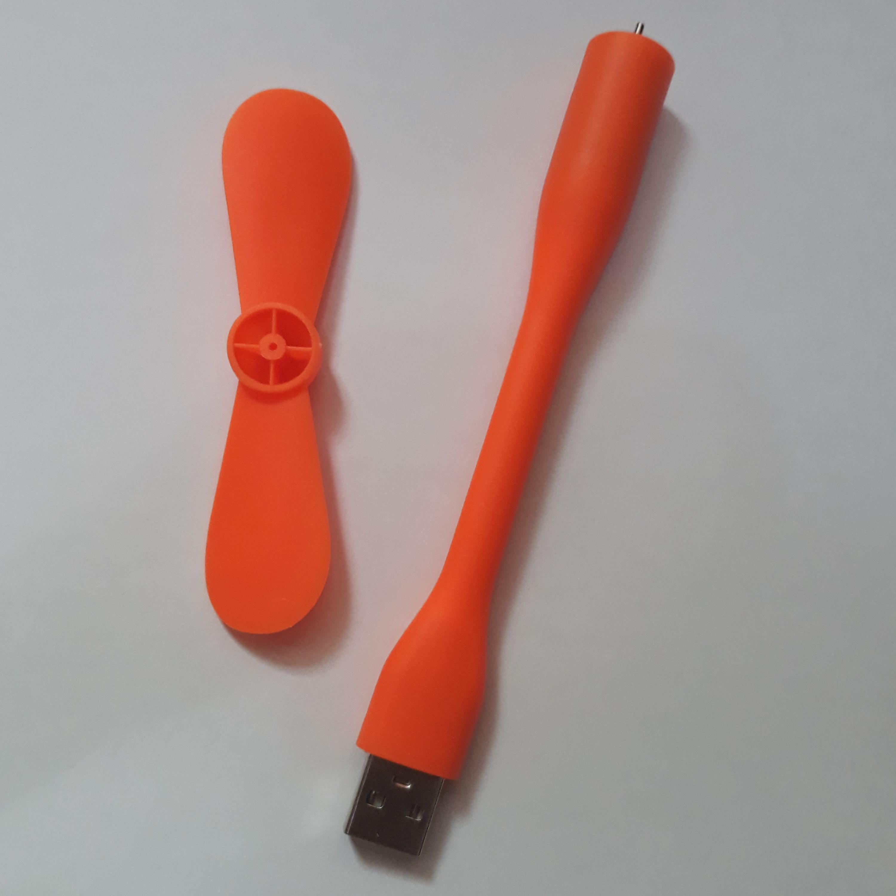 پنکه گوشی و پاور بانکی 5 ولتی usb - نارنجی
