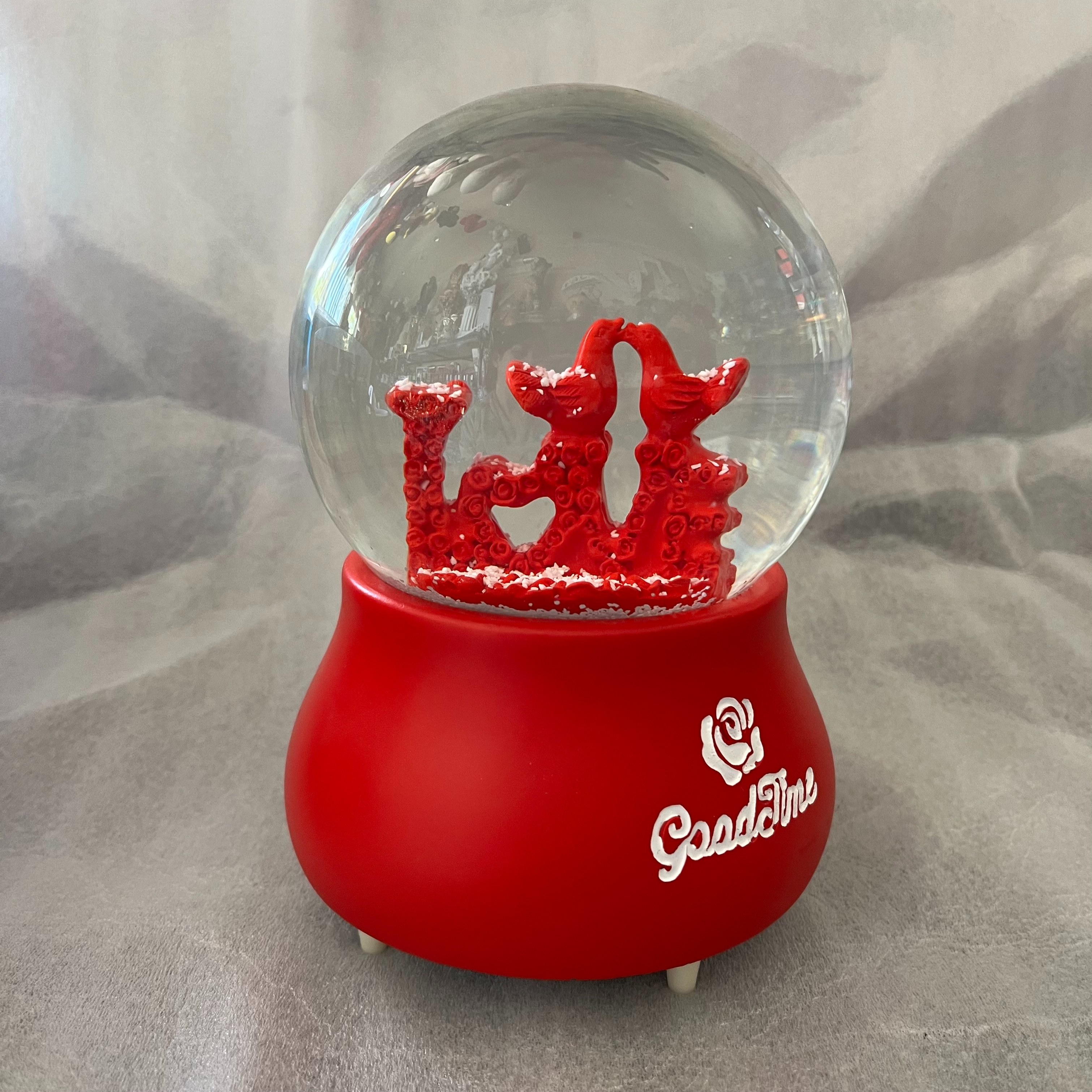 گوی موزیکال عاشقانه کبوتر عاشق کوکی بزرگ