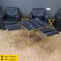 میز جلو مبلی و عسلی فلزی مدل کهکشانی