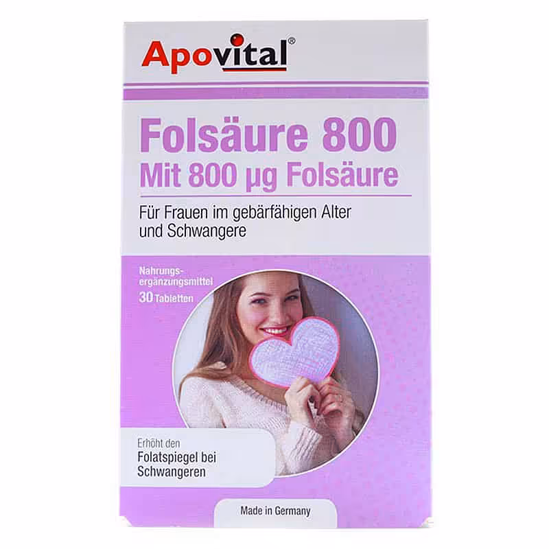 قرص اسید فولیک 800 آپوویتال | Apovital Folsaure 800 | فارموکسین
