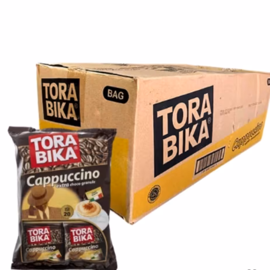 یک کارتن ترابیکا شامل 12 بسته هر بسته شامل 20 ساشه 