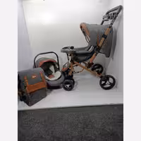 کالسکه  چهار تکه نوزاد با اسکلت دلیجان مدل CHICCO1 شامل کالسکه کریر کیف  روروئک دی جی