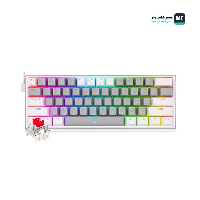 قیمت و خرید کیبورد ردراگون K617 FIZZ RGB Grey/White