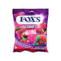 آبنبات میوه های قرمز کریستالی 90 گرم فوکس - fox&#039;s