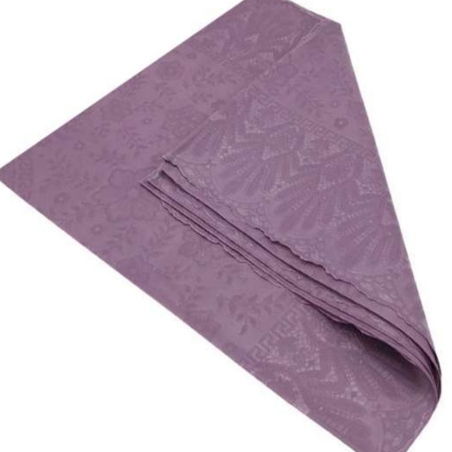 رومیزی وسفره 6نفره ساده رنگ بنفش