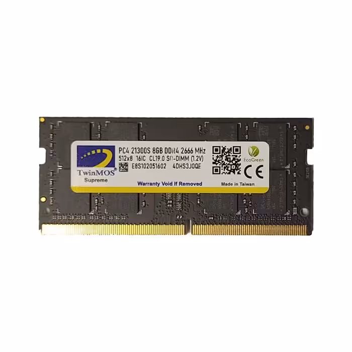 رم لپ تاپ DDR4 تواینموس با ظرفیت 8 گیگابایت و فرکانس 2666 مگاهرتز