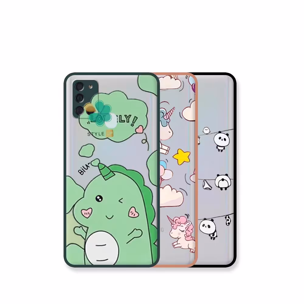 کاور پشت مات گوشی سامسونگ Samsung A21s مدل دکمه رنگی طرح دار