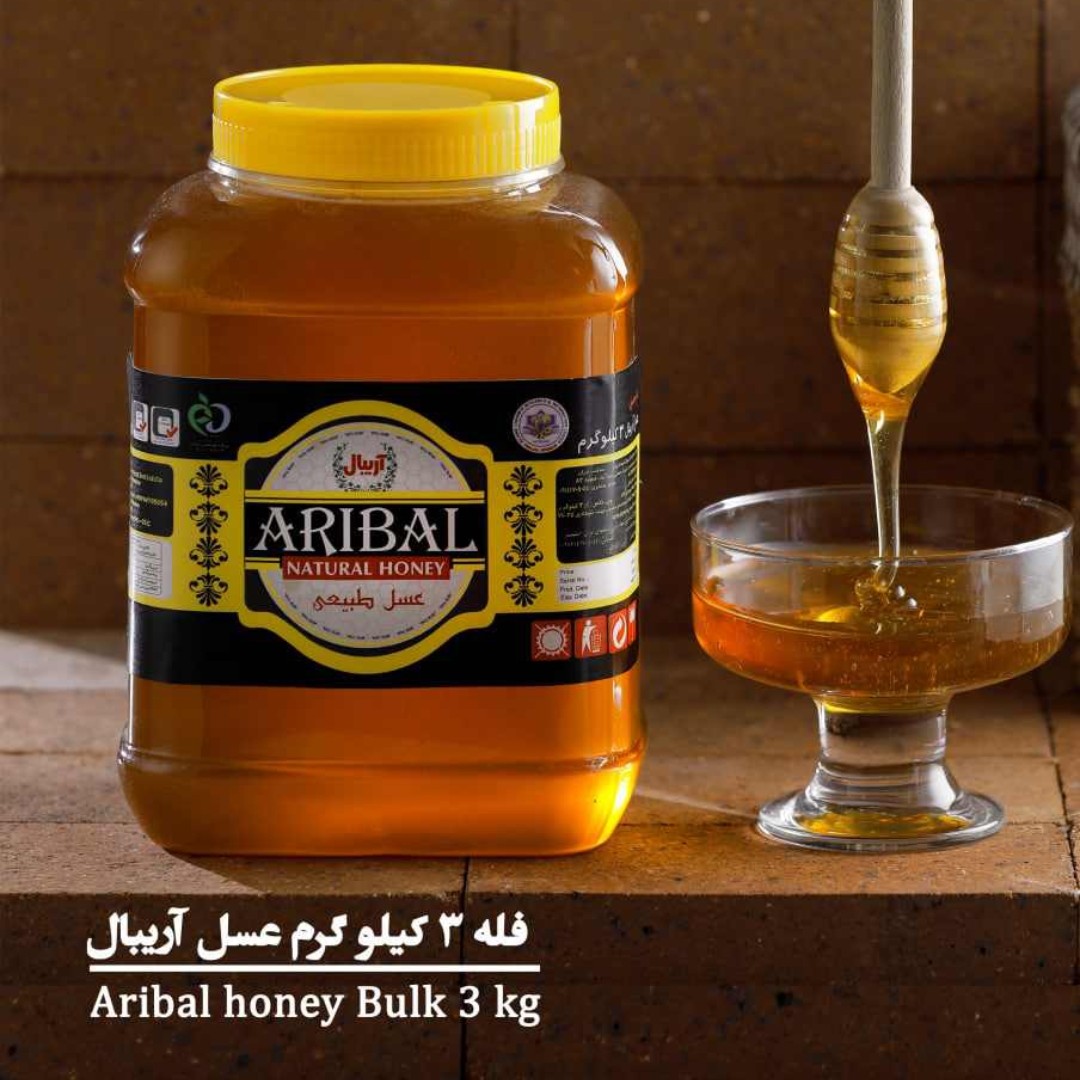 عسل چند گیاه 3 کیلویی