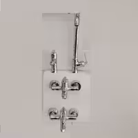 سرویس اهرمی 4تکه شیرآلات مدل مینی تنسو کروم برند سکه (ارسال فوری و پس کرایه)