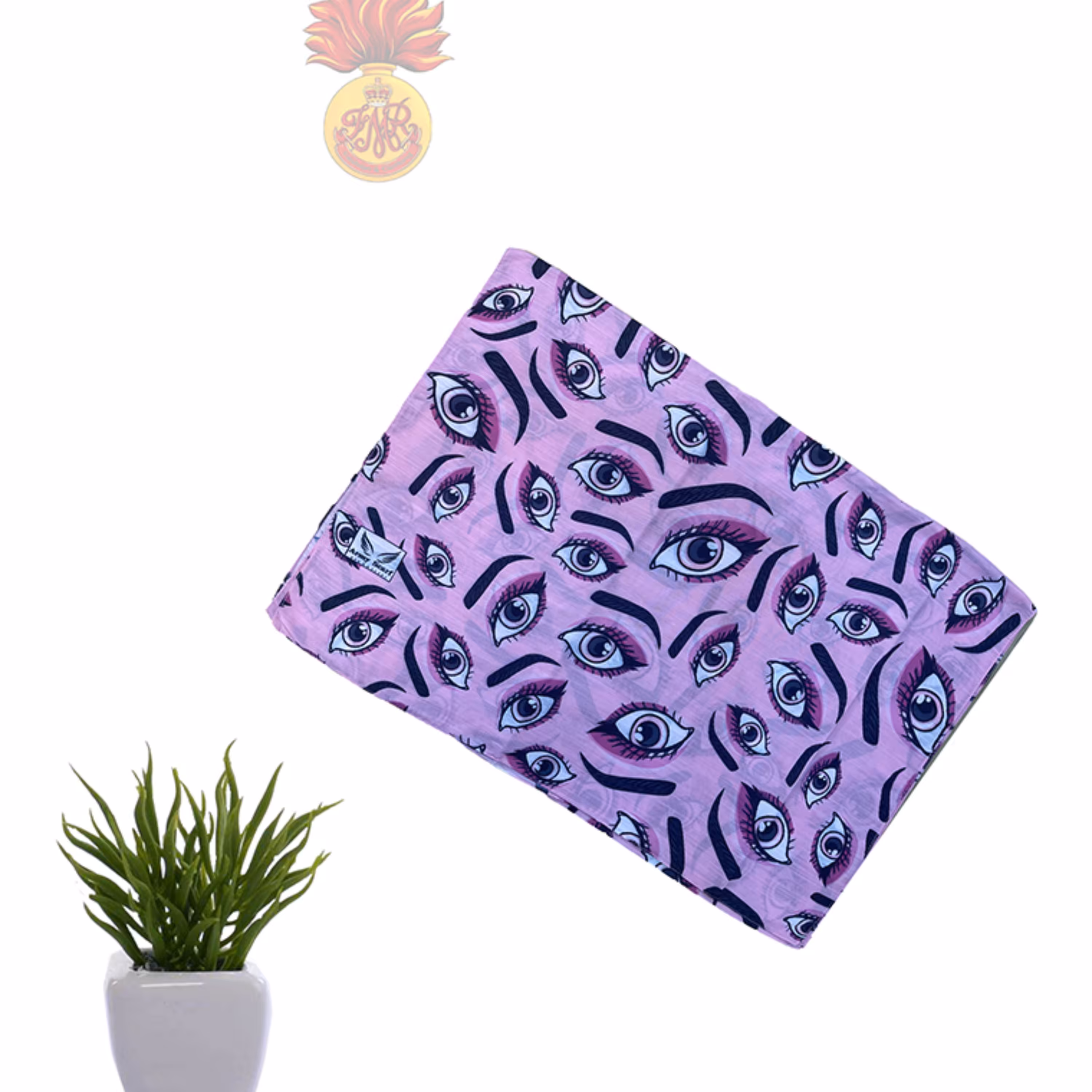 شال نخی چاپی عرض 70 سانت به قیمت عمده کد 010