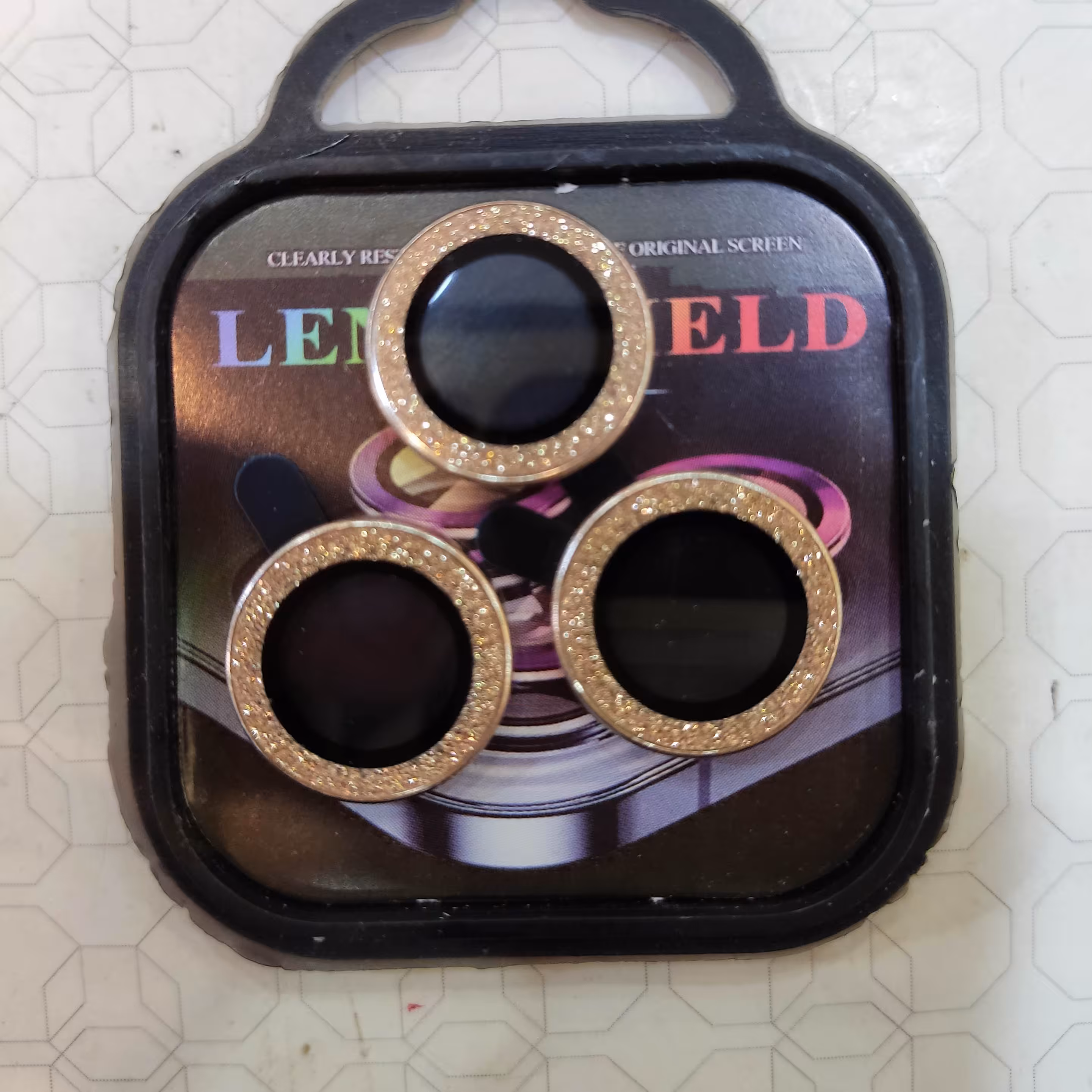 محافظ لنز رینگی iphone 13 promax طلایی