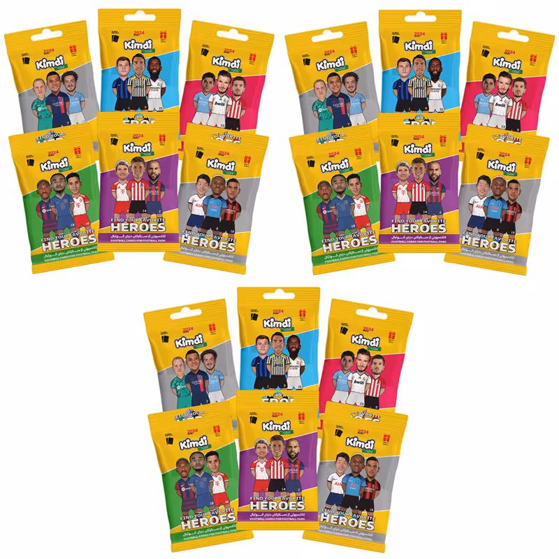 اسباب بازی شانسی کیمدی مدل هیروز بسته 18 عددی