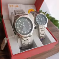 ساعت ست والار زنانه و مردانه بند استیل