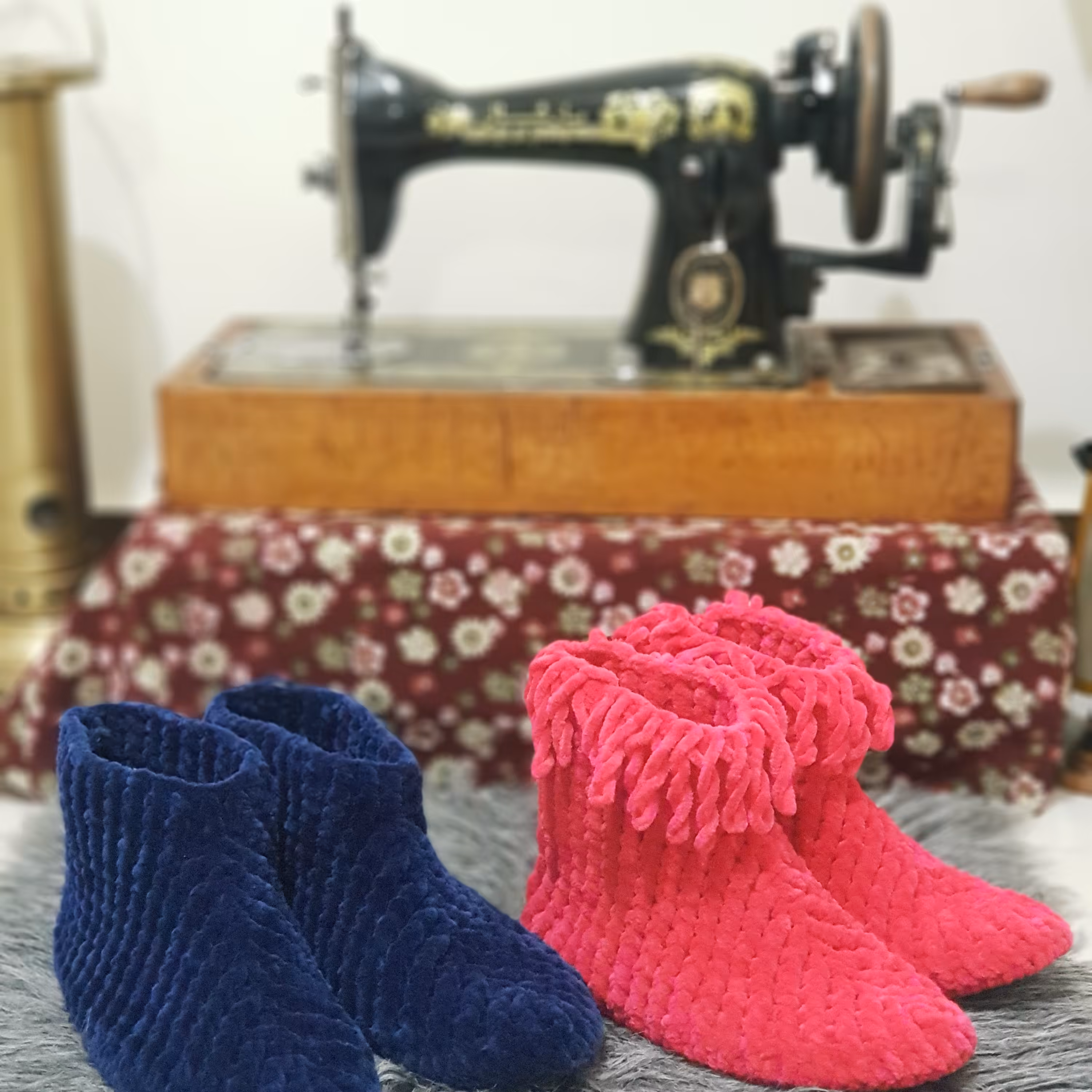 ست پاپوش ساقدارمدل کریسمس (لطفا قبل از ثبت سفارش، استعلام موجودی بگیرید)