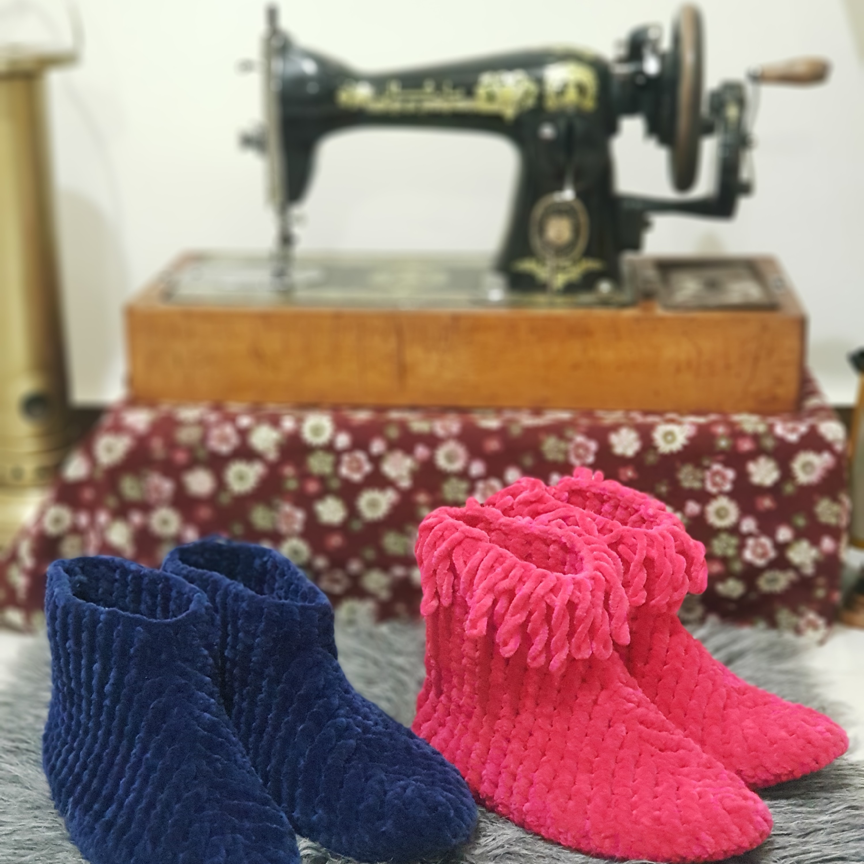 ست پاپوش ساقدارمدل کریسمس (لطفا قبل از ثبت سفارش، استعلام موجودی بگیرید)