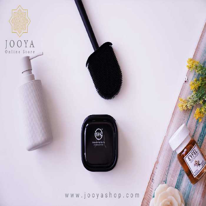 فرچه دستشویی مکعبی سیلیکونی WS مشکی