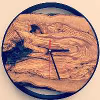 ساعت قطر 45 سانتی متری روستیک رینگ فلزی 4سانت طرح موریس