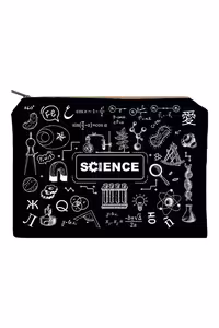 زیپ کیف سایز A4 Science مشکی دات نوت