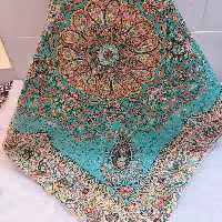 رومیزی ترمه افشار تراکم عالی مشابه ابریشم 