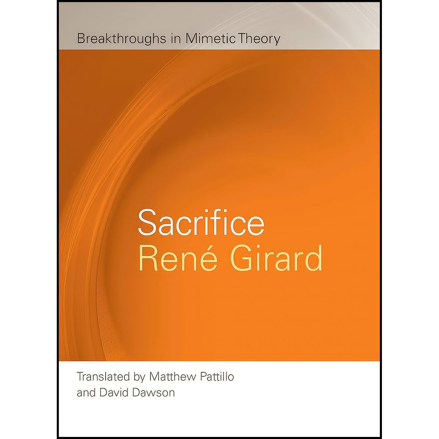 کتاب زبان اصلی Sacrifice اثر Rene Girard