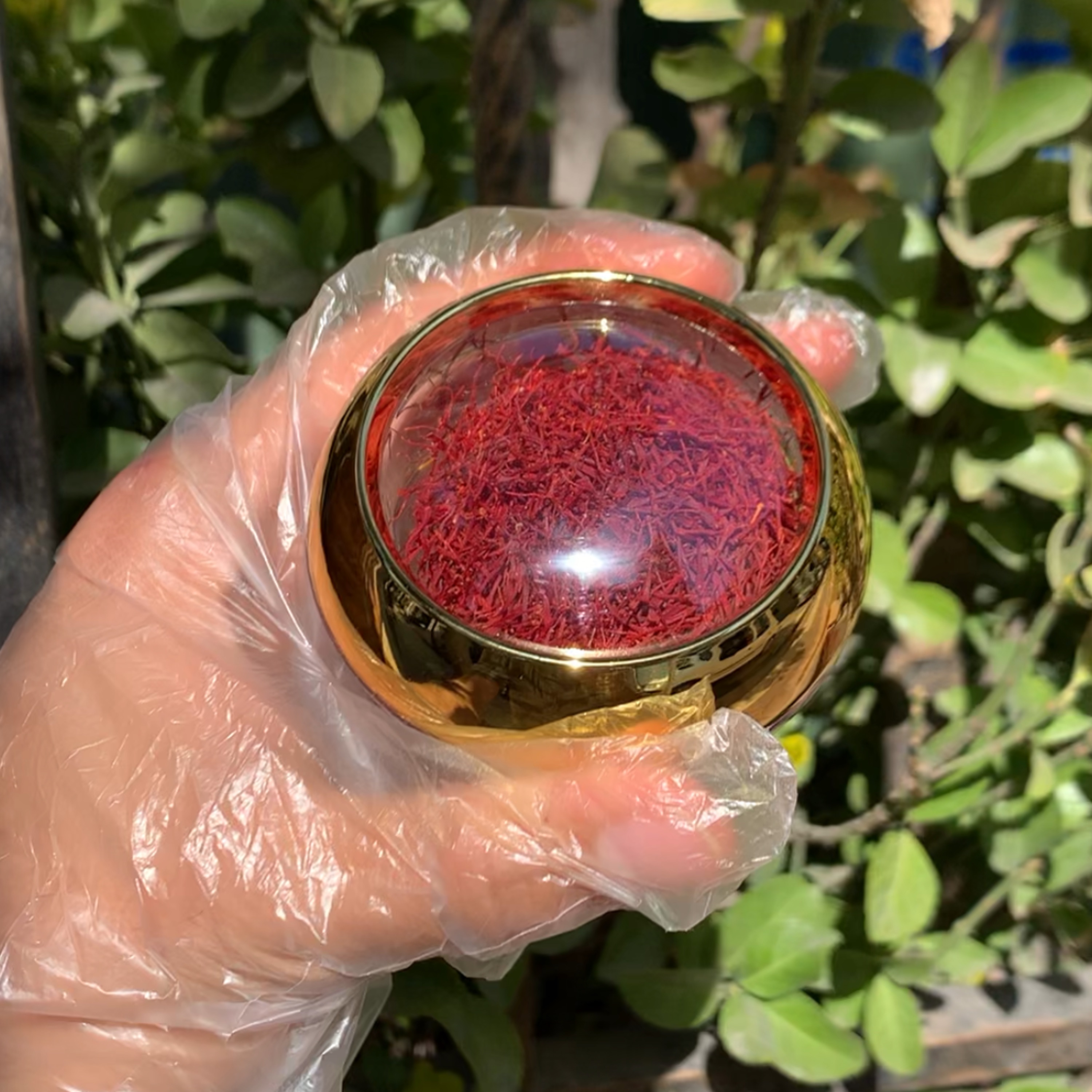 زعفران سرگل ویژه 4 گرمی ظرف ذره بینی آقای زعفران