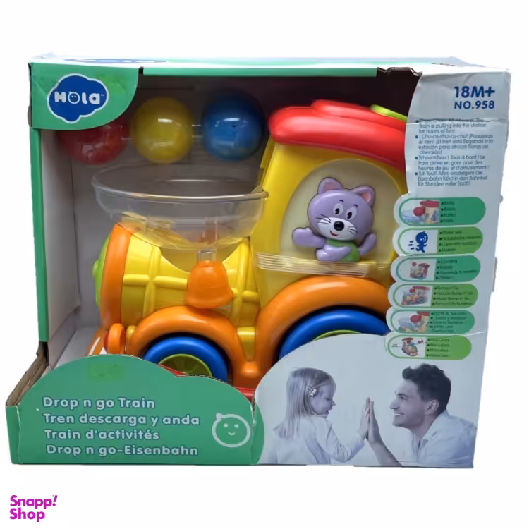 اسباب بازی قطار و توپ هولا کد 958