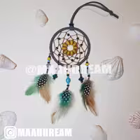 آویز دریم کچر طوسی و زرد مدل DRMTSZRD ماه فام و ماه دریم