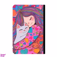 کلاسور طرح دختر و گربه کد 28