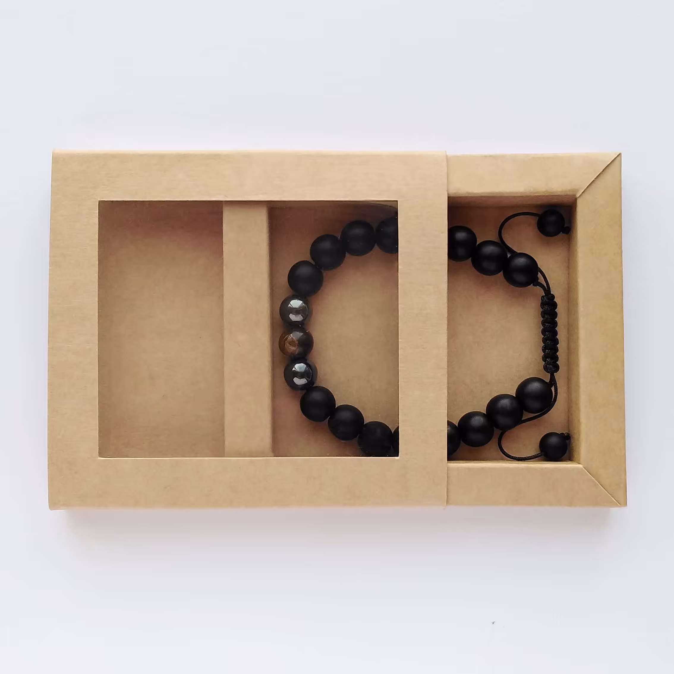 جعبه کرافت دوجداره کشویی ویترین دار 