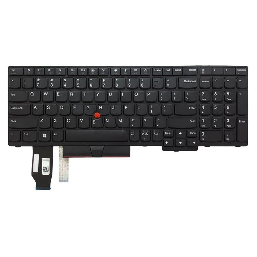 کیبورد لپ تاپ لنوو مدل Thinkpad E580 مشکی با ماوس با فریم
