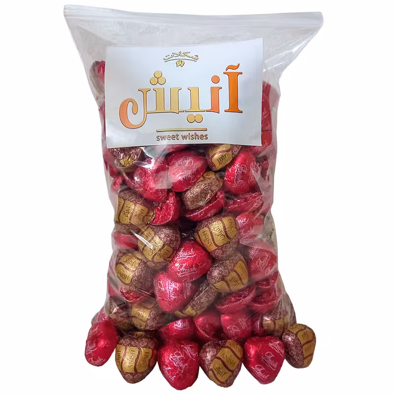 شکلات لوکس قلبی کاپوچینو و تلخ و نارگیل آنیش - 300 گرم