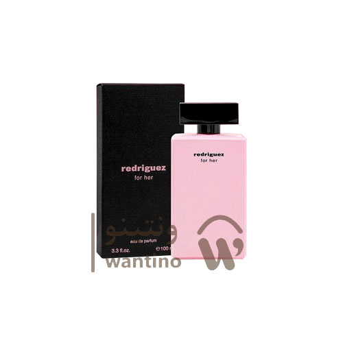 عطر ادکلن زنانه نارسیسو رودریگز صورتی فراگرنس ورد ردریگز فور هر (Fragrance World Narciso Rodriguez for Her Eau de Parfum) جعبه مشکی