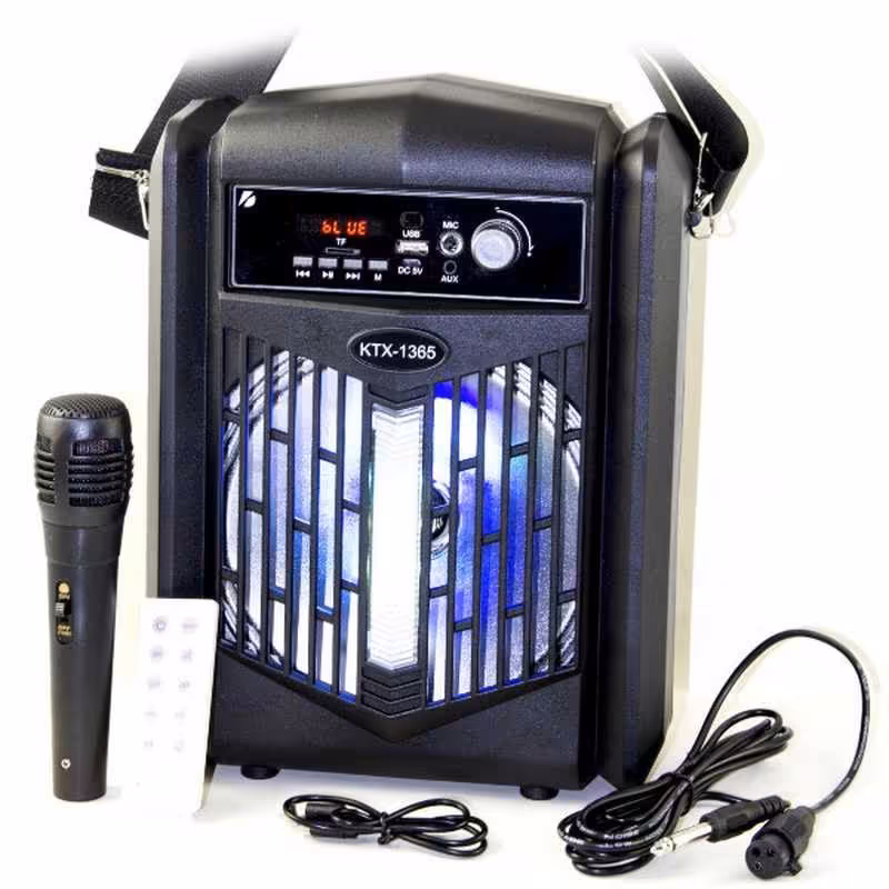 اسپیکر 8 اینچی ktx 1365 میکروفون و کنترل دار 