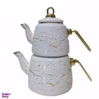 کتری قوری ماربل مدل 5432311 رنگ سفید