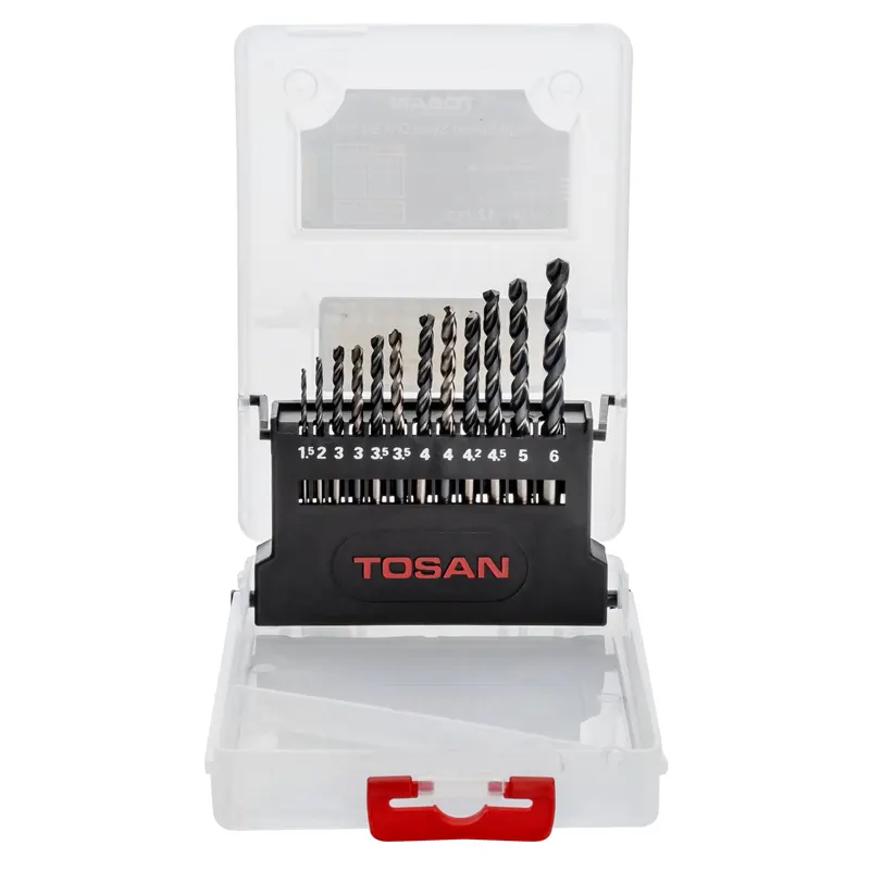 ست 12 عددی مته HSS توسن مدل T14-MB12-HSSCO-165