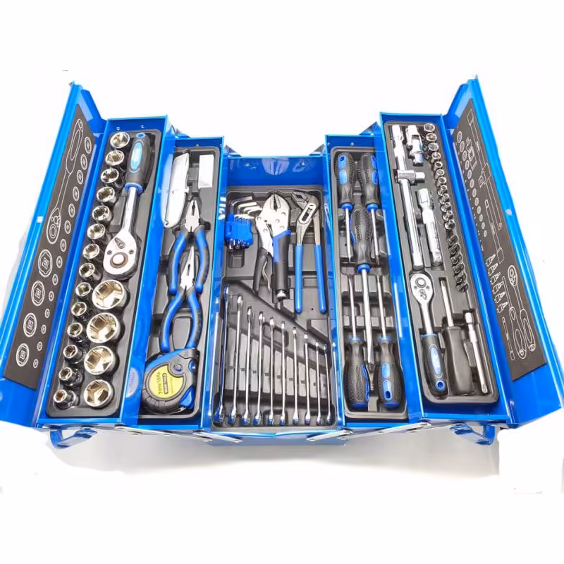 جعبه بکس کامل 85 پارچه باس صنعتی اورجینال اصلی جعبه آچار وبکس 85 پارچه جعبه بکس 85 پارچه کیفیت عالی (پس کرایه)