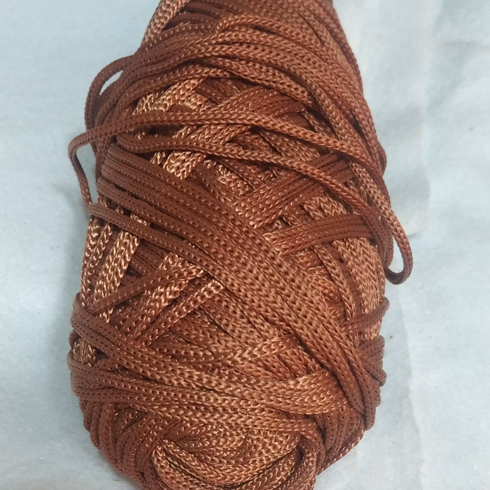 قیطان مکرومه سه سوزنه قهوه ای روشن 300 گرم