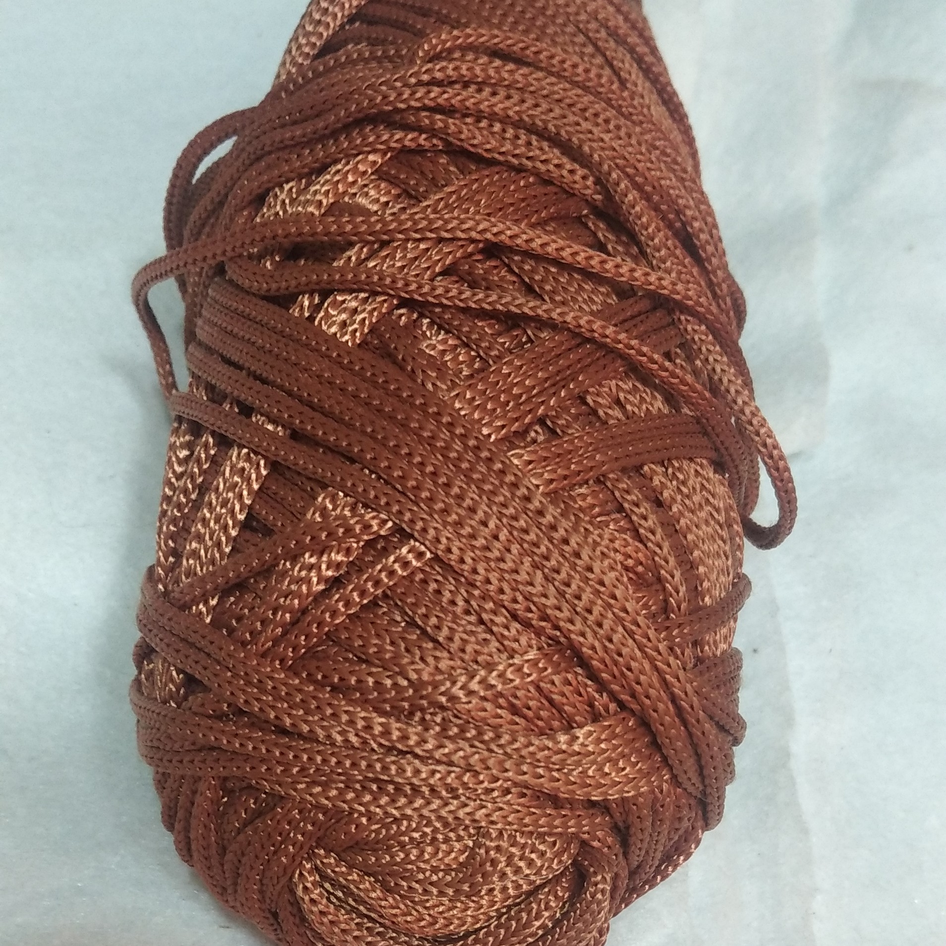 قیطان مکرومه سه سوزنه قهوه ای روشن 300 گرم